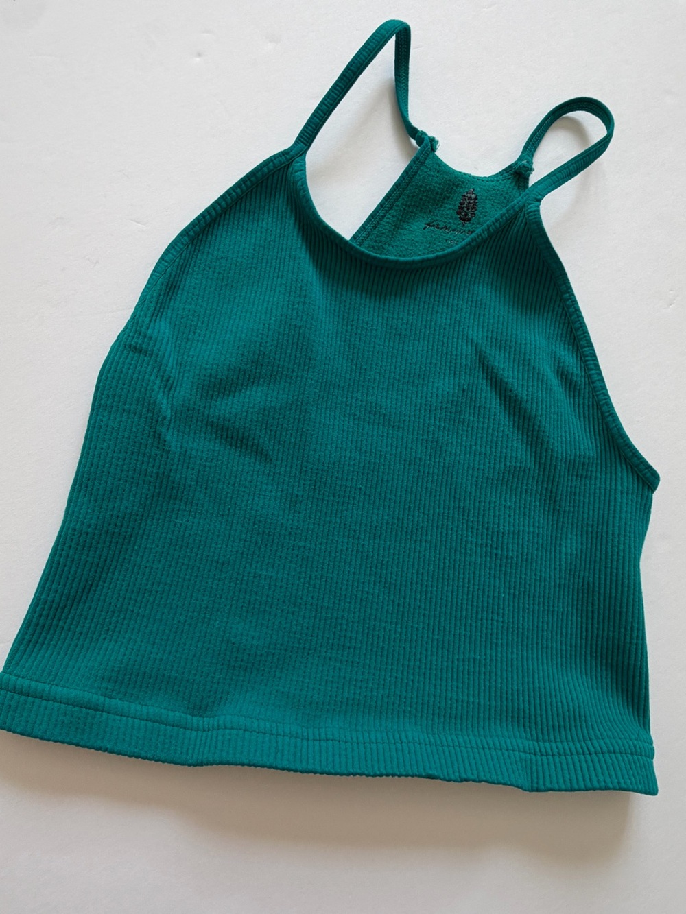 Free People Movement Teal Ribbed Yoga Tank Brami XS/S